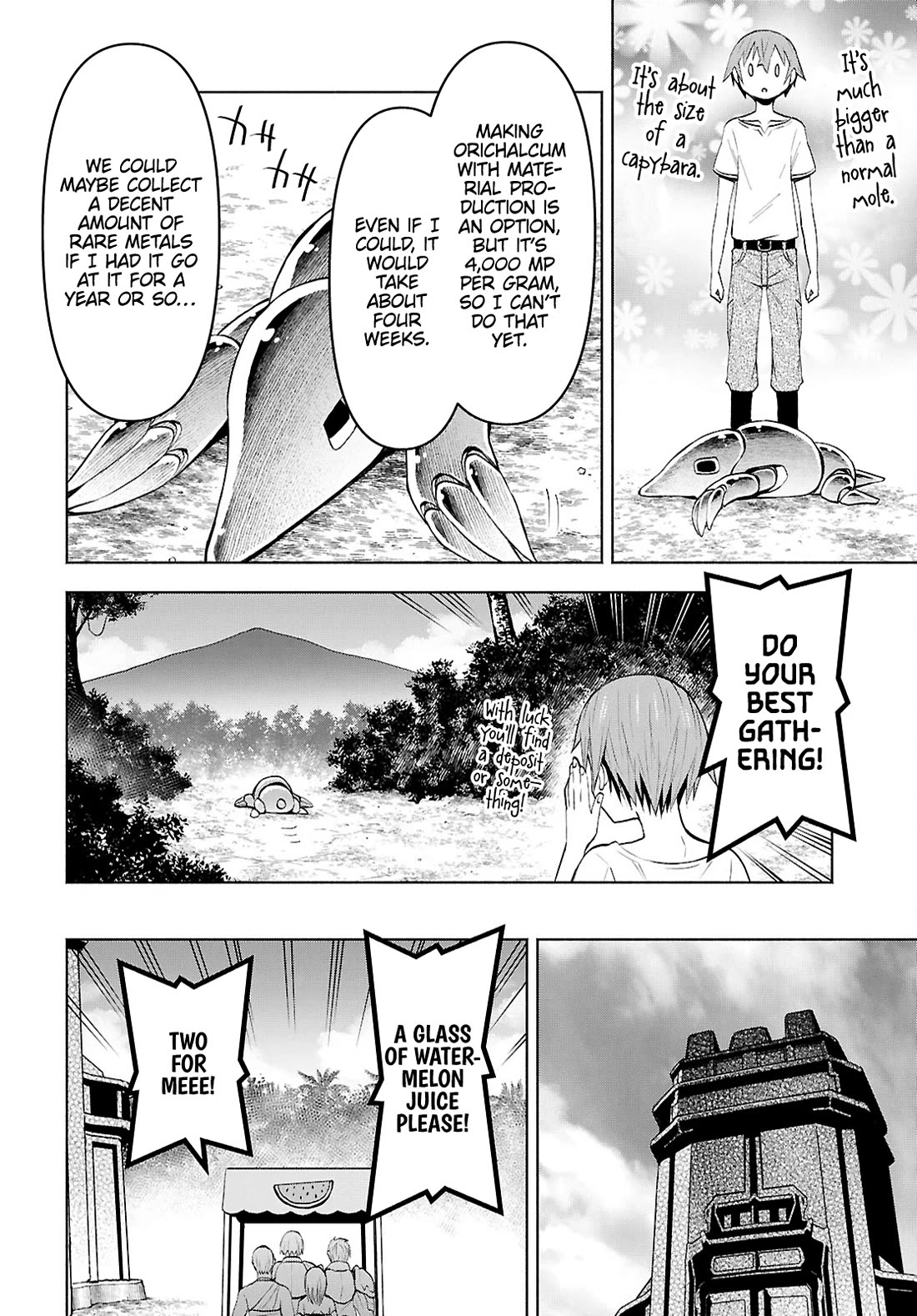 Dungeon Tou de Yadoya wo Yarou! Souzou Mahou wo Moratta Ore no Hosoude Hanjouki Chapter 47 - Page 3