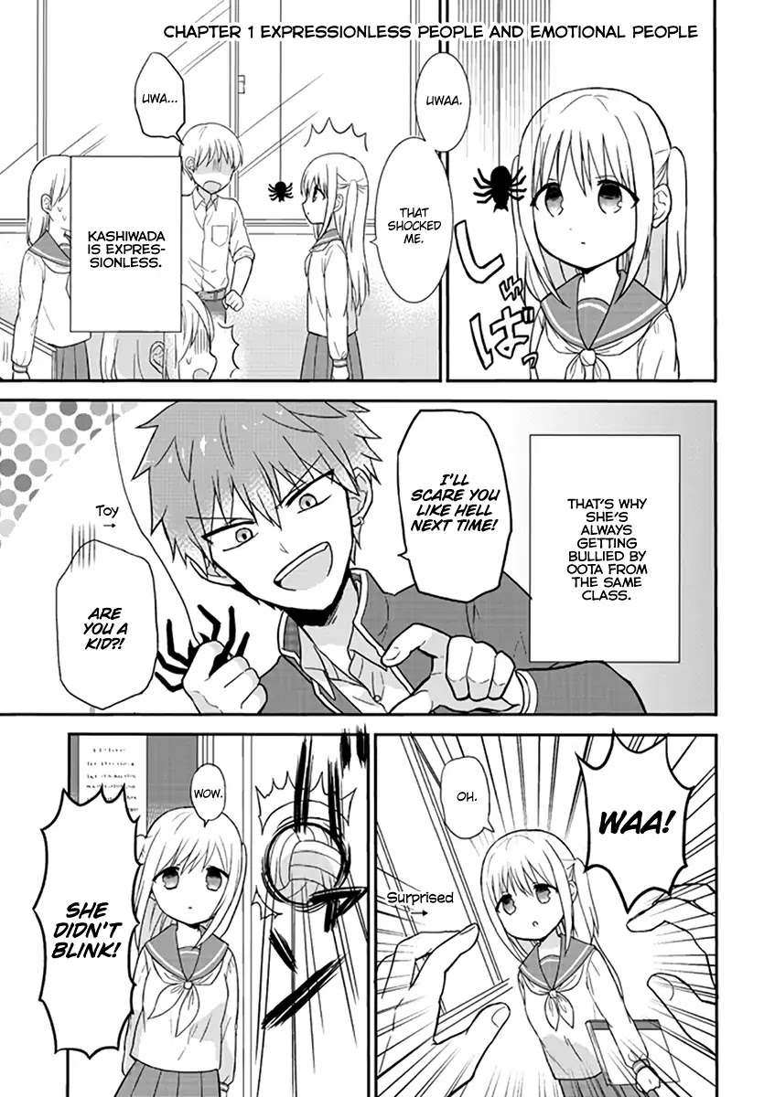 Expressionless Face Girl and Emotional Face Boy Chapter 1 - Page 2
