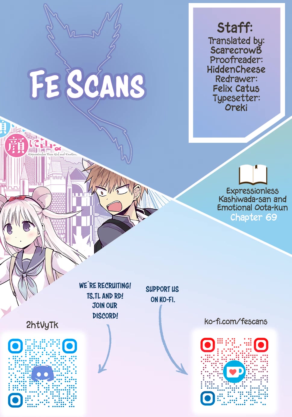 Expressionless Face Girl and Emotional Face Boy Chapter 69 - Page 1