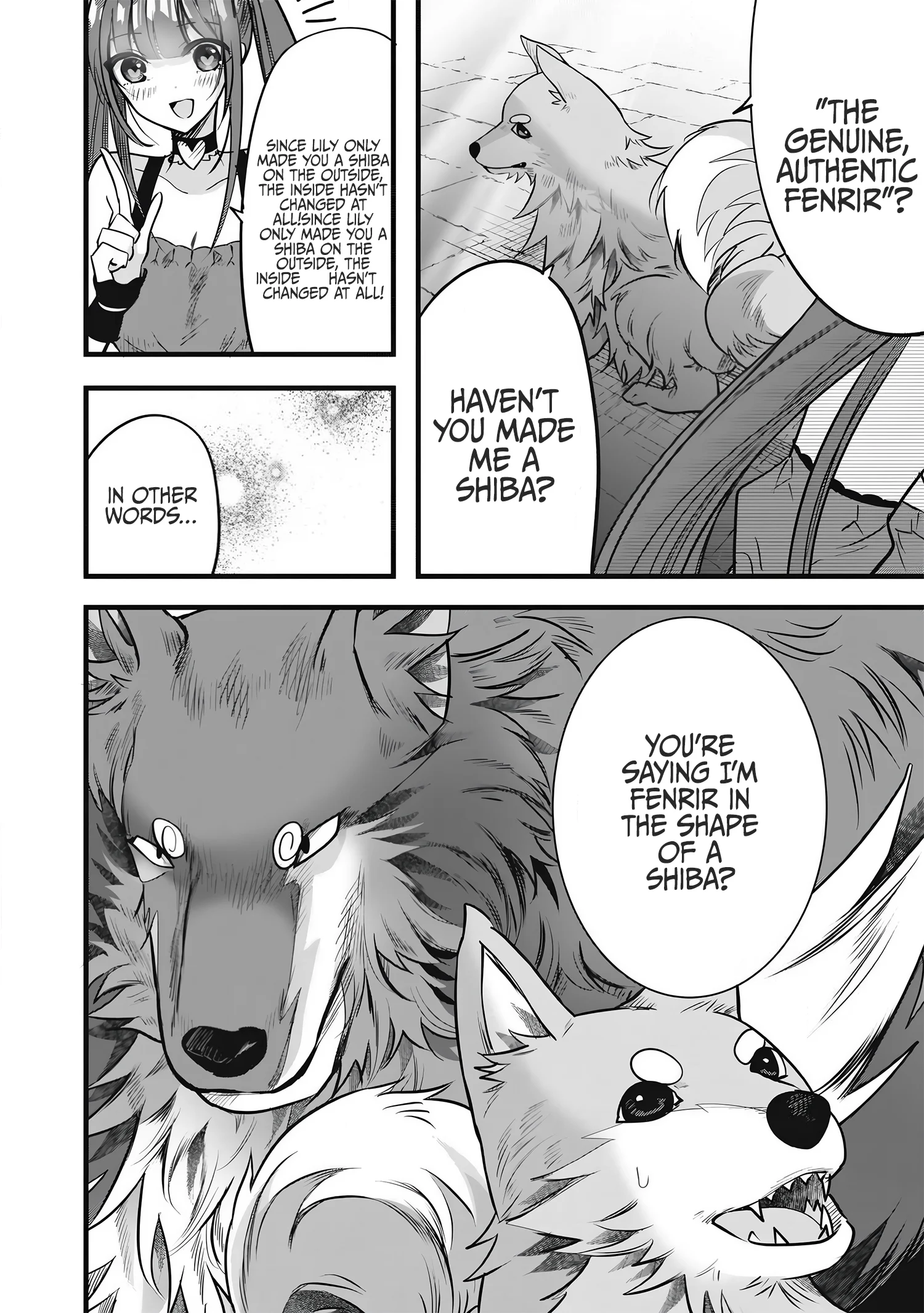 Fenrir ni Tensei shita Hazu ga Dou Mitemo Shiba Inu – Shiba Inu (Saikyou) ni Natta Ore, Mofumofu sare Nagara Kami e to Nariagaru Chapter 2 - Page 11