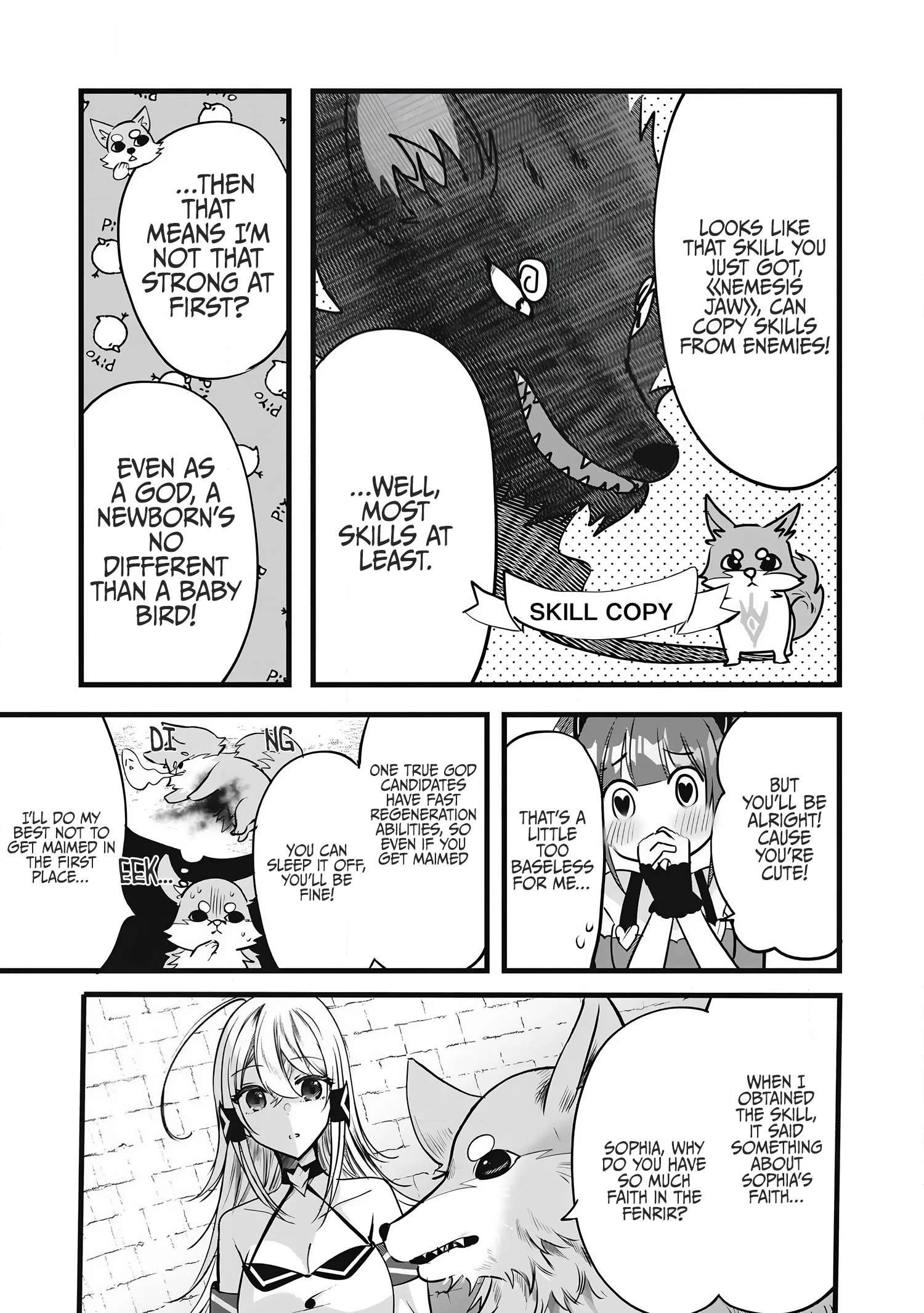 Fenrir ni Tensei shita Hazu ga Dou Mitemo Shiba Inu – Shiba Inu (Saikyou) ni Natta Ore, Mofumofu sare Nagara Kami e to Nariagaru Chapter 2 - Page 16