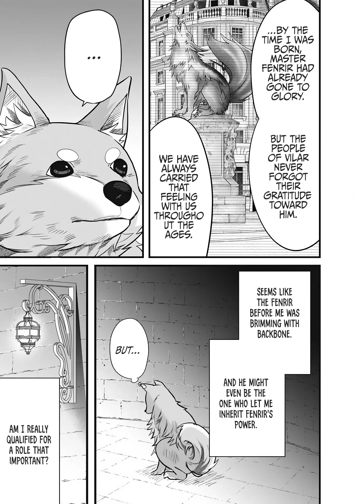 Fenrir ni Tensei shita Hazu ga Dou Mitemo Shiba Inu – Shiba Inu (Saikyou) ni Natta Ore, Mofumofu sare Nagara Kami e to Nariagaru Chapter 2 - Page 18