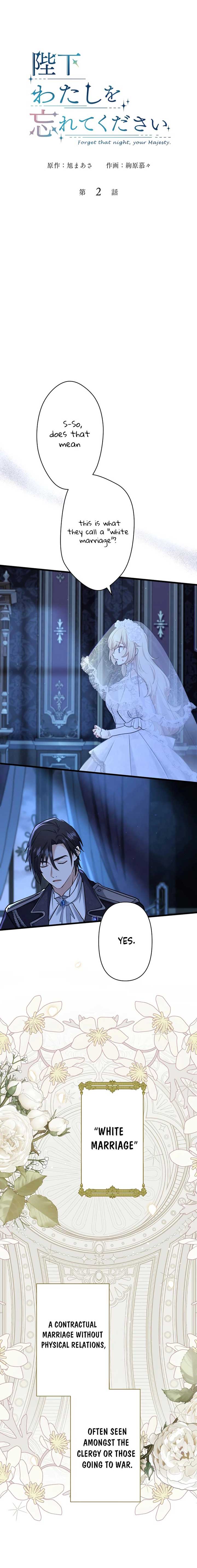 Forget That Night, Your Majesty Chapter 2 - Page 1