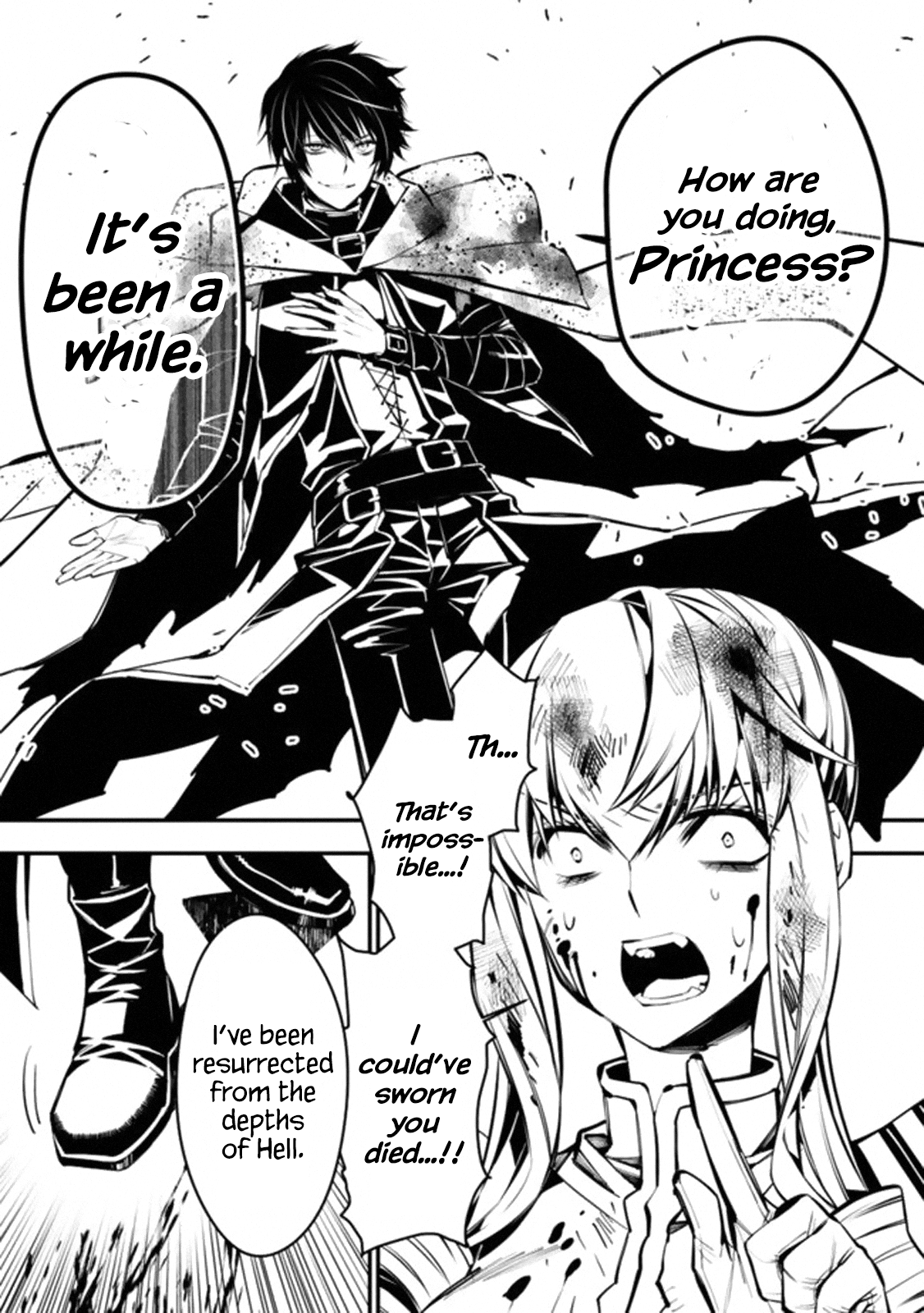 Fukushuu o Koinegau Saikyou Yuusha wa, Yami no Chikara de Senmetsu Musou Suru Chapter 1 - Page 32
