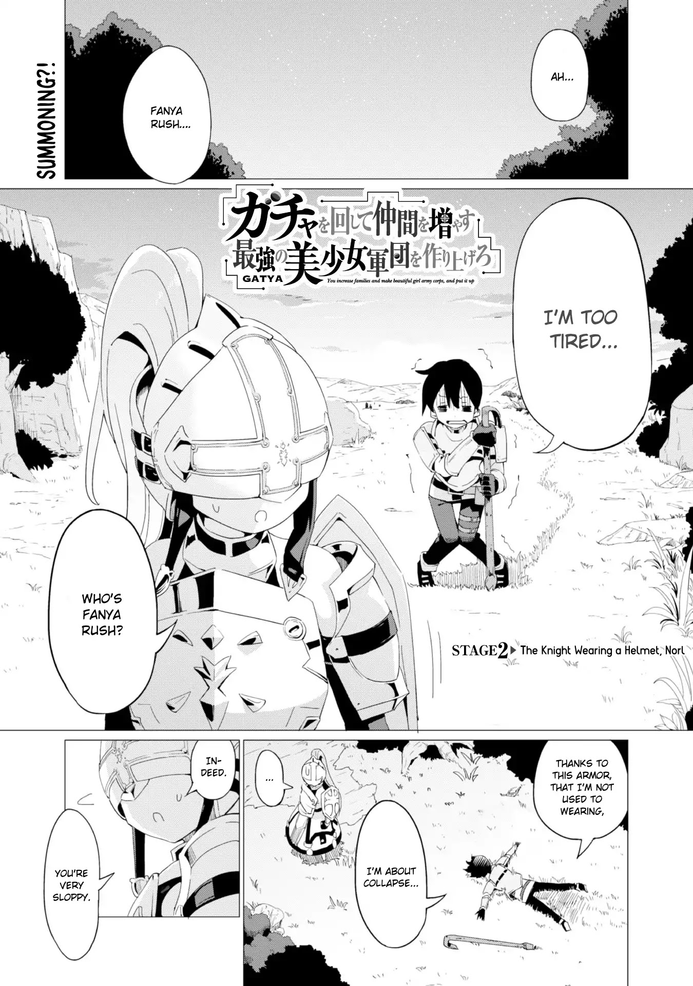 Gacha wo Mawashite Nakama wo Fuyasu Saikyou no Bishoujo Gundan wo Tsukuriagero Chapter 2 - Page 1