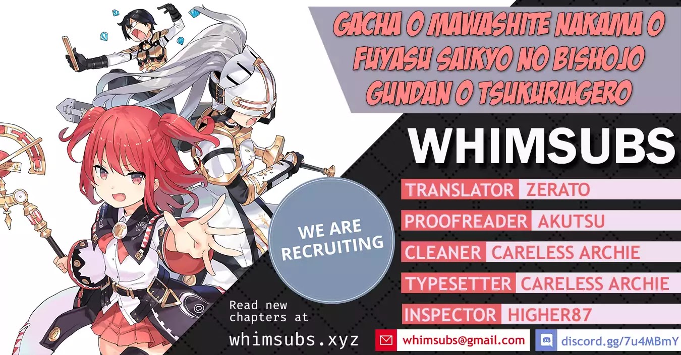 Gacha wo Mawashite Nakama wo Fuyasu Saikyou no Bishoujo Gundan wo Tsukuriagero Chapter 3 - Page 1
