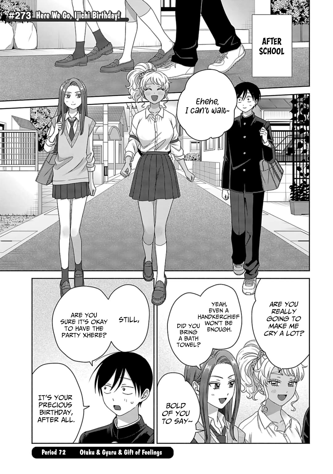 Gal Can’t Be Kind to Otaku?! Chapter 72 - Page 1