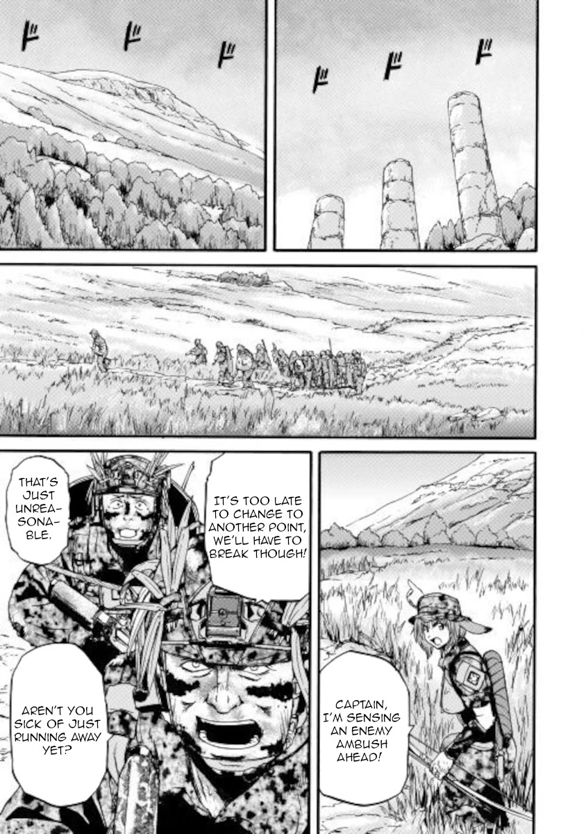 Gate – Jietai Kare no Chi nite, Kaku Tatakeri Chapter 101.1 - Page 13
