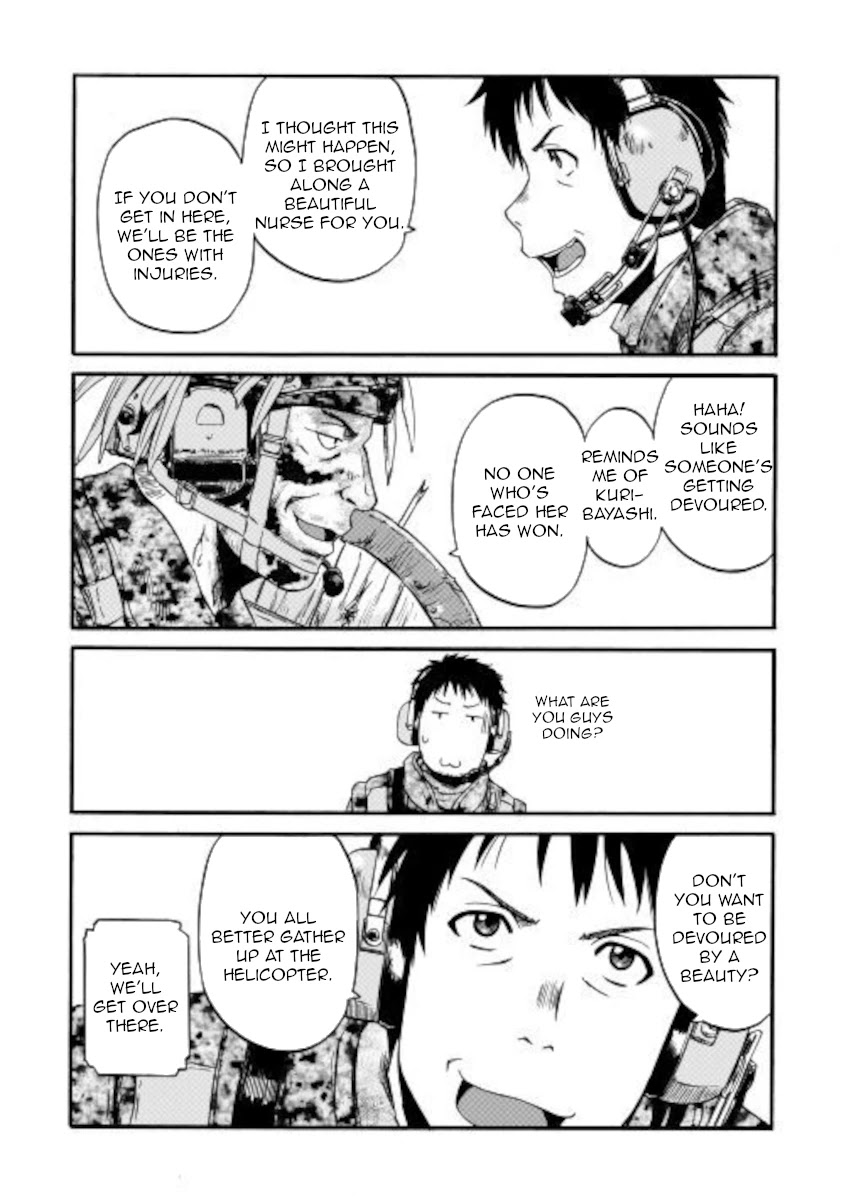 Gate – Jietai Kare no Chi nite, Kaku Tatakeri Chapter 101.1 - Page 9