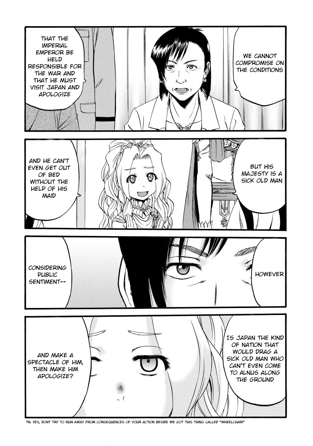 Gate – Jietai Kare no Chi nite, Kaku Tatakeri Chapter 110 - Page 15