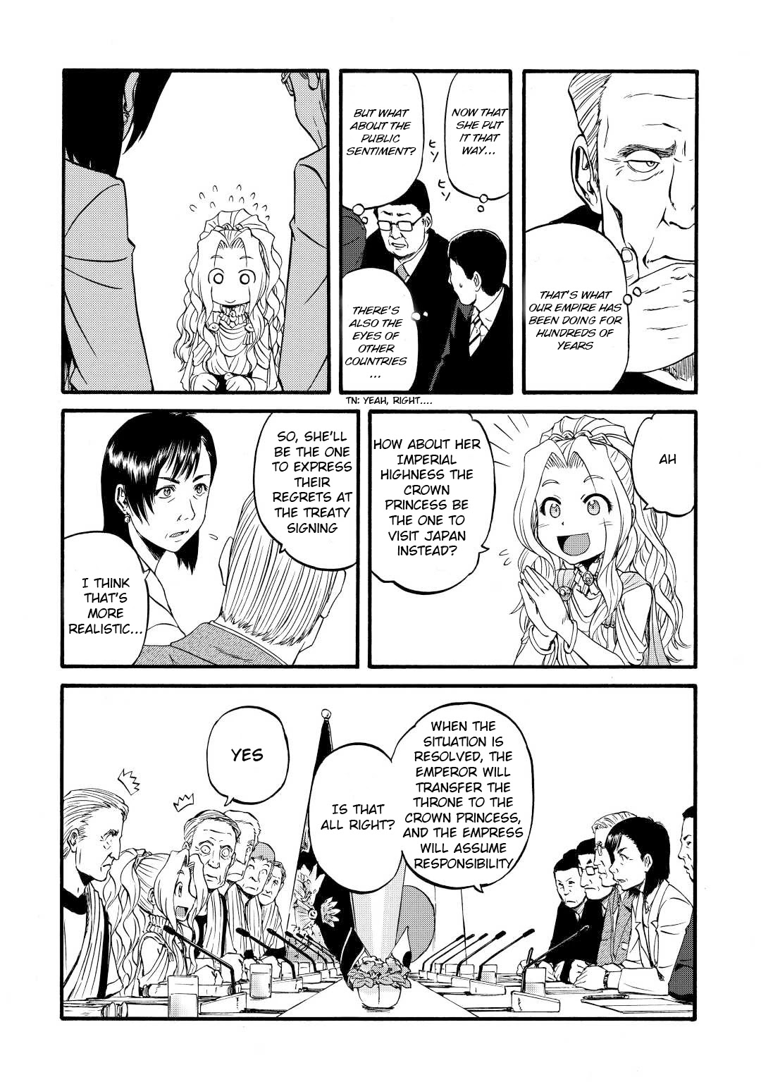 Gate – Jietai Kare no Chi nite, Kaku Tatakeri Chapter 110 - Page 16