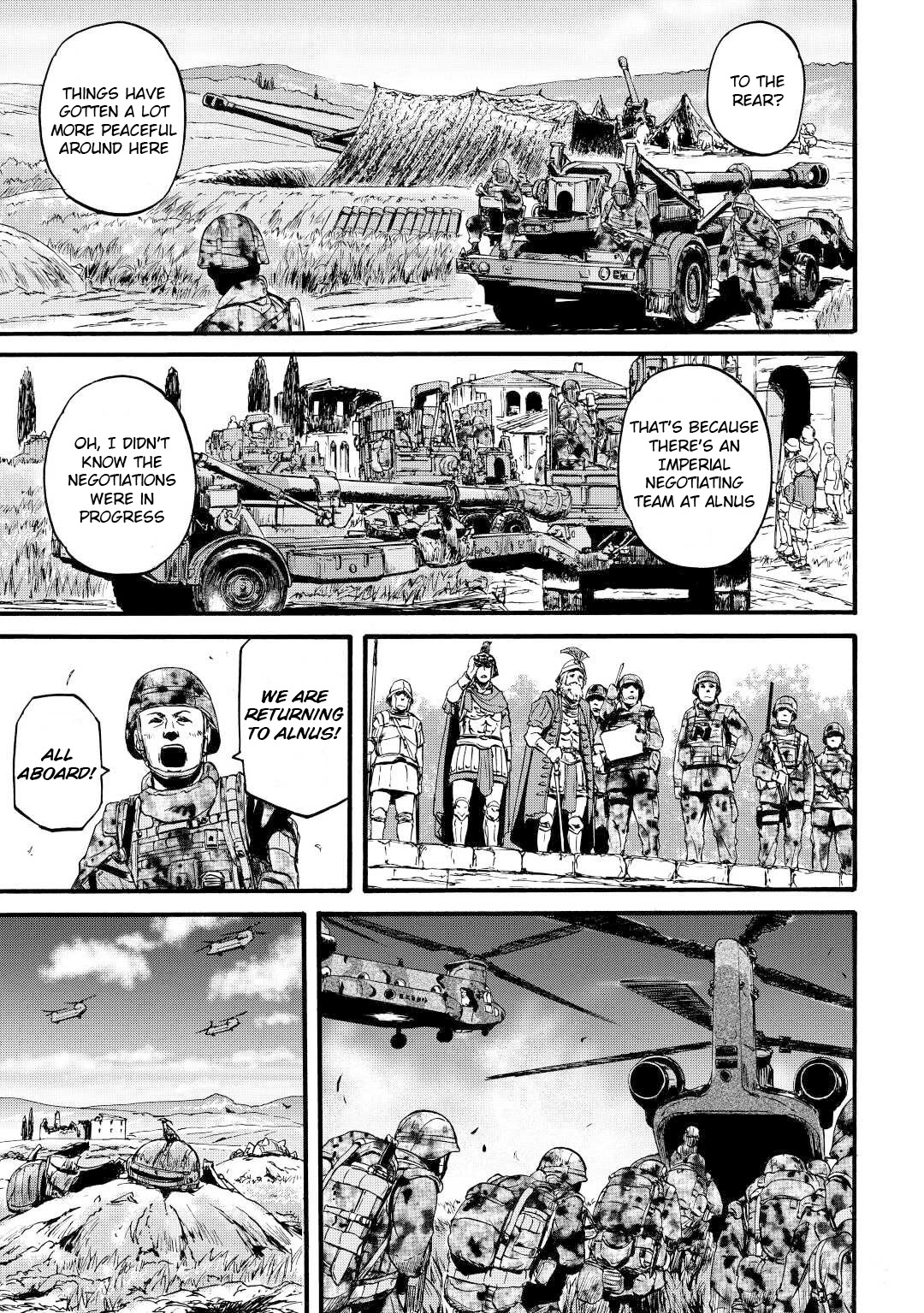 Gate – Jietai Kare no Chi nite, Kaku Tatakeri Chapter 110 - Page 3