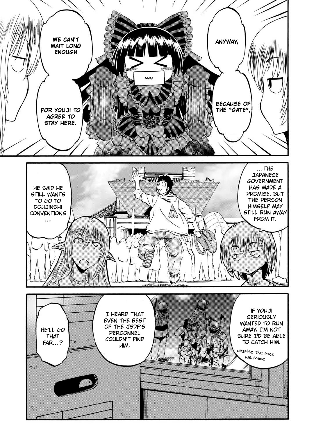 Gate – Jietai Kare no Chi nite, Kaku Tatakeri Chapter 123 - Page 12