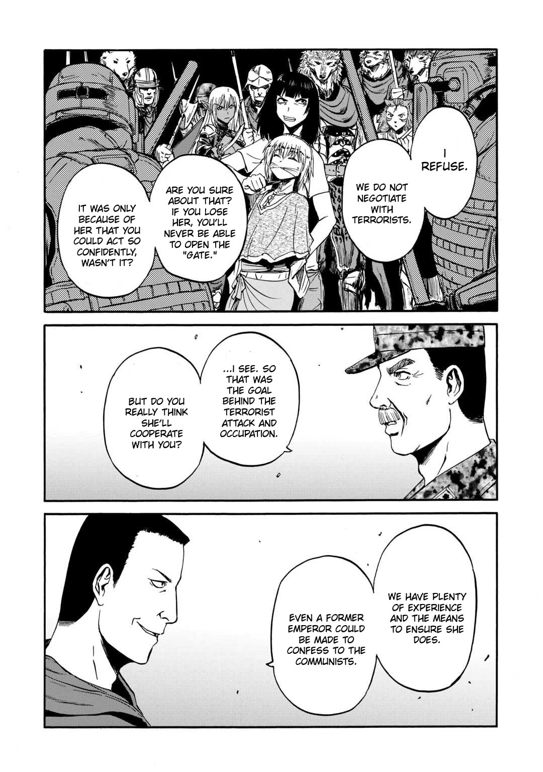 Gate – Jietai Kare no Chi nite, Kaku Tatakeri Chapter 140 - Page 13
