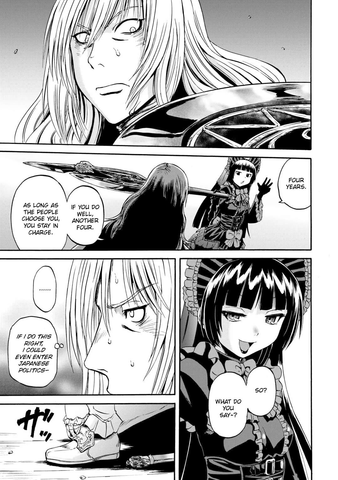 Gate – Jietai Kare no Chi nite, Kaku Tatakeri Chapter 140 - Page 38