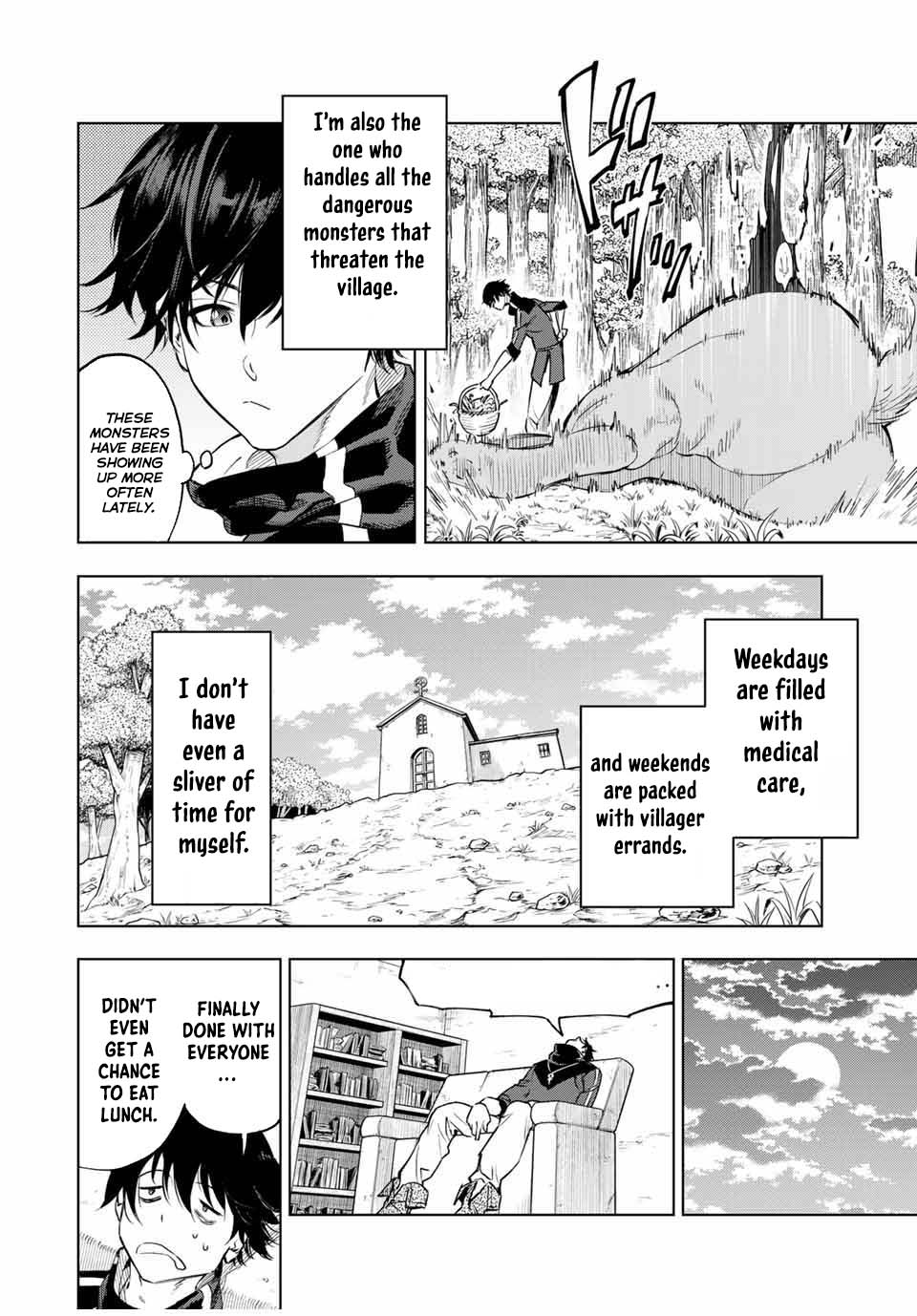 Genkai Shuuraku wo Datsu Mura Shita Renkinjutsushi, Tokai de “Saikyou” nano ga Bare Makuru. ~Rougai domo ni wa Iikagen Aiso ga Tsukimashita~ Chapter 1 - Page 12
