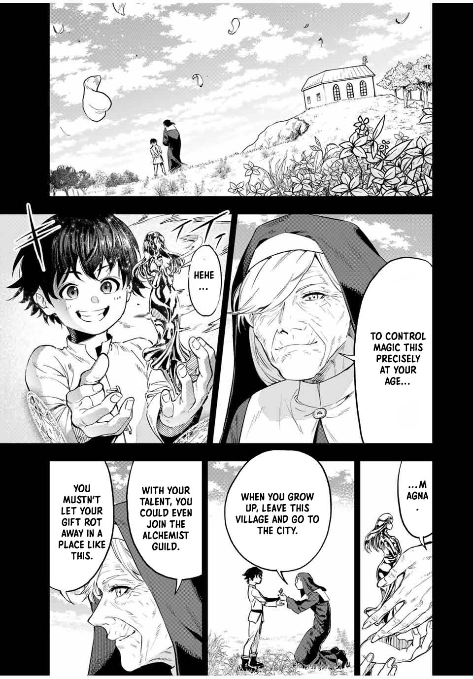 Genkai Shuuraku wo Datsu Mura Shita Renkinjutsushi, Tokai de “Saikyou” nano ga Bare Makuru. ~Rougai domo ni wa Iikagen Aiso ga Tsukimashita~ Chapter 1 - Page 27