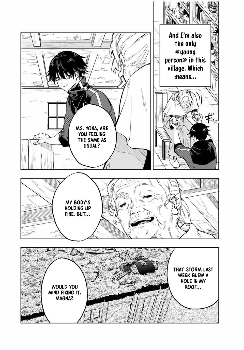 Genkai Shuuraku wo Datsu Mura Shita Renkinjutsushi, Tokai de “Saikyou” nano ga Bare Makuru. ~Rougai domo ni wa Iikagen Aiso ga Tsukimashita~ Chapter 1 - Page 6