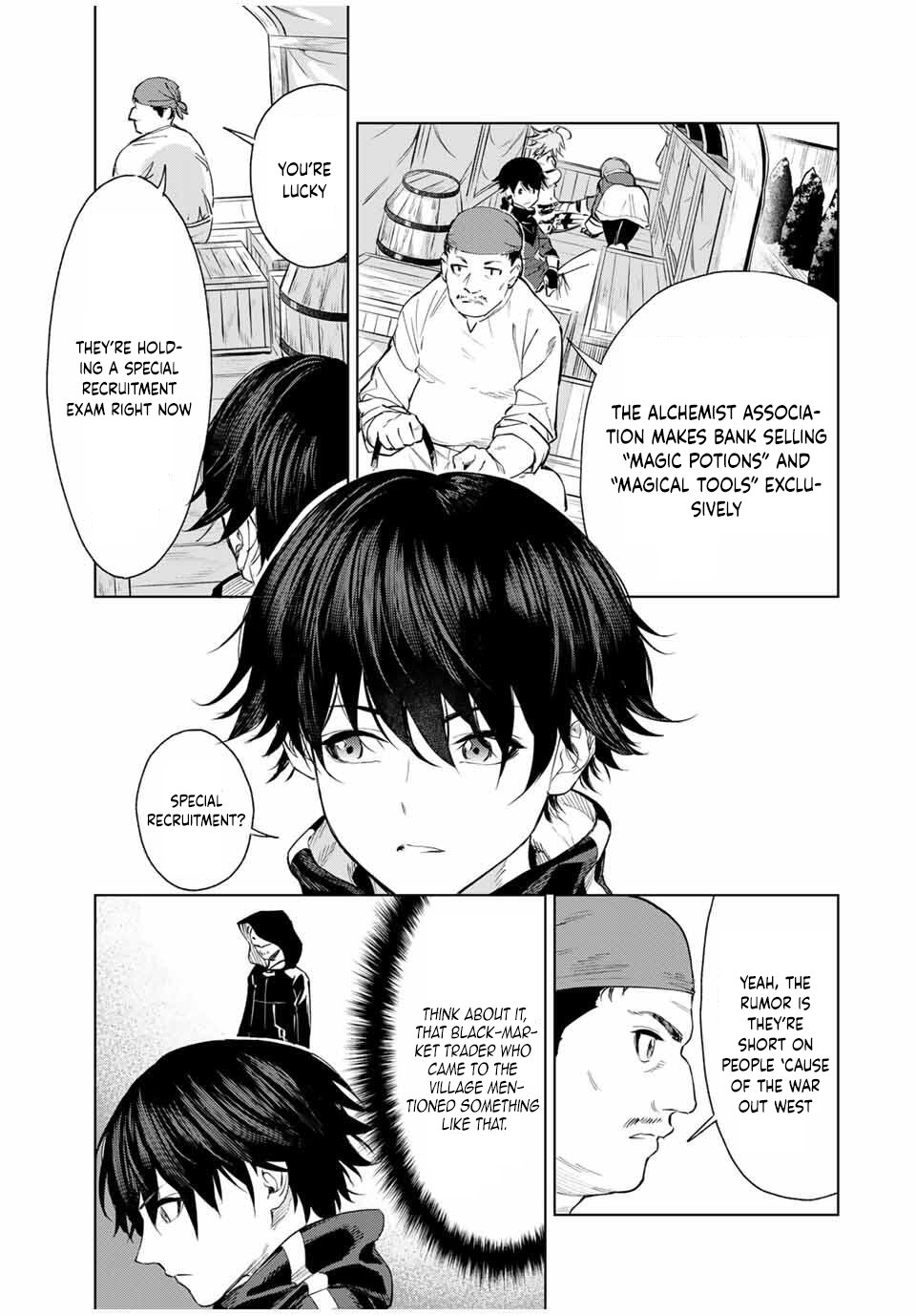 Genkai Shuuraku wo Datsu Mura Shita Renkinjutsushi, Tokai de “Saikyou” nano ga Bare Makuru. ~Rougai domo ni wa Iikagen Aiso ga Tsukimashita~ Chapter 2 - Page 3
