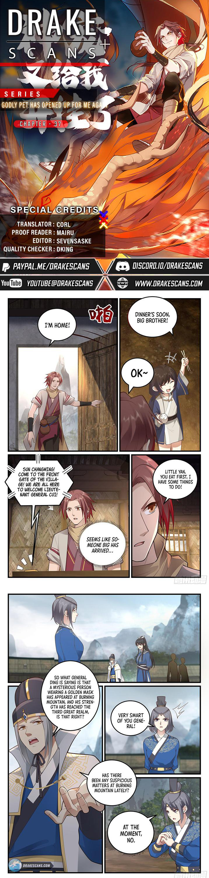 Godly Pet Has Opened Up for Me Again Chapter 37 - Page 0