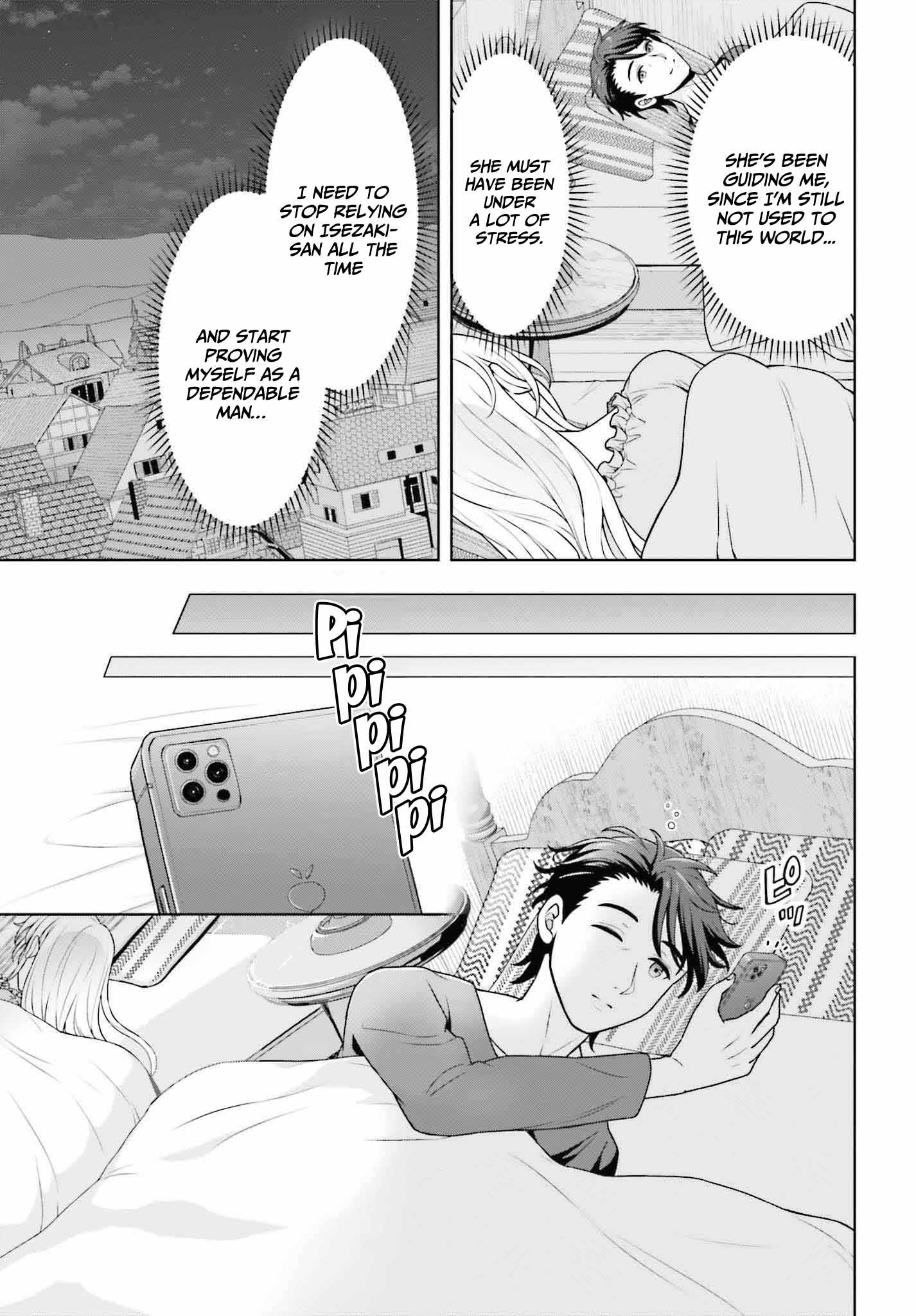 Gokinjo JK Isezaki-san wa Isekaigaeri no Daiseijo Chapter 4 - Page 14
