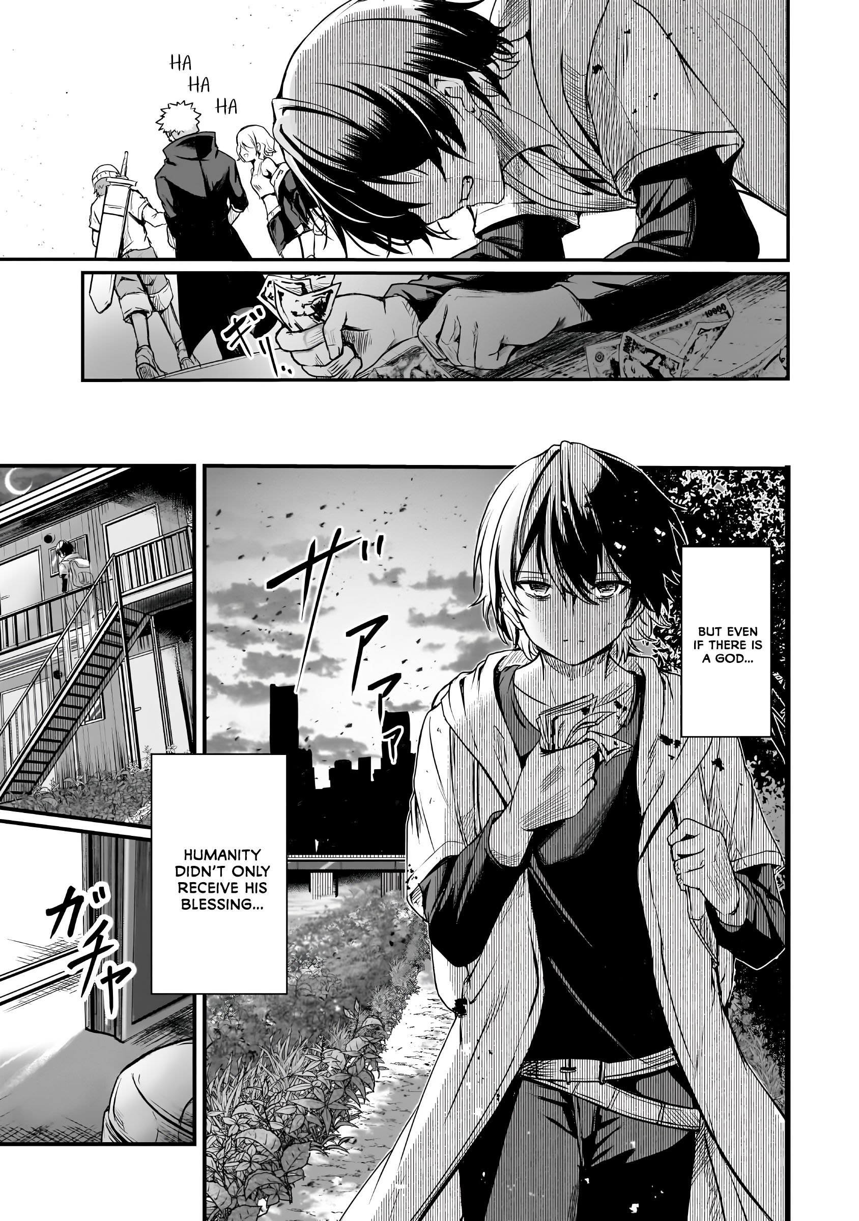 Hai no Sekai wa Kami no Me de irodzuku ~Ore dake mieru Status de, Saijaku kara Saikyou e kakeagaru~ Chapter 1 - Page 14