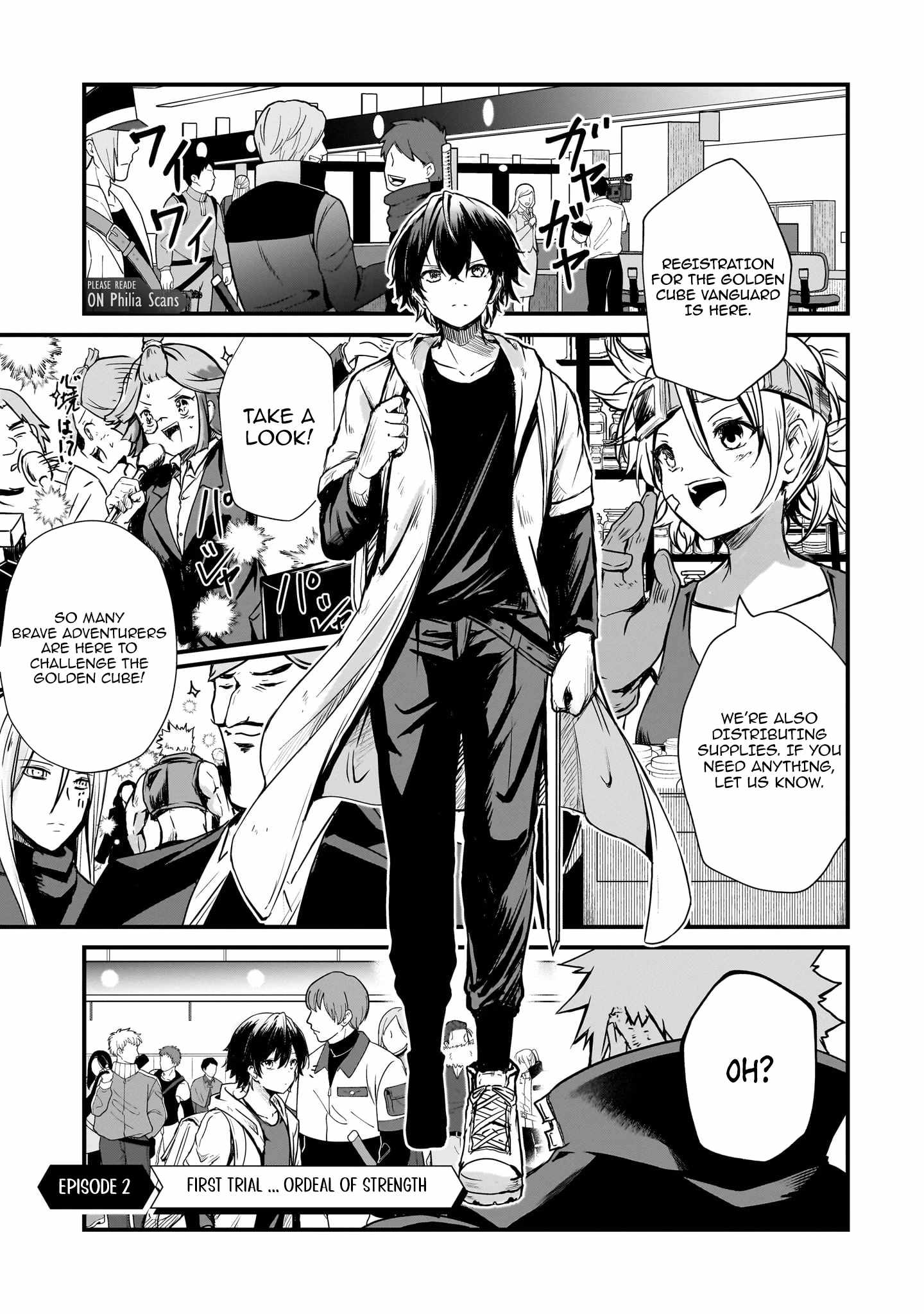 Hai no Sekai wa Kami no Me de irodzuku ~Ore dake mieru Status de, Saijaku kara Saikyou e kakeagaru~ Chapter 2 - Page 1