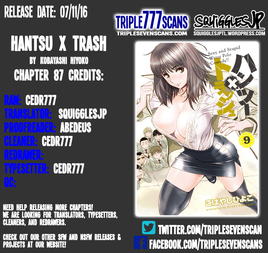 Hantsu x Trash Chapter 87 - Page 1