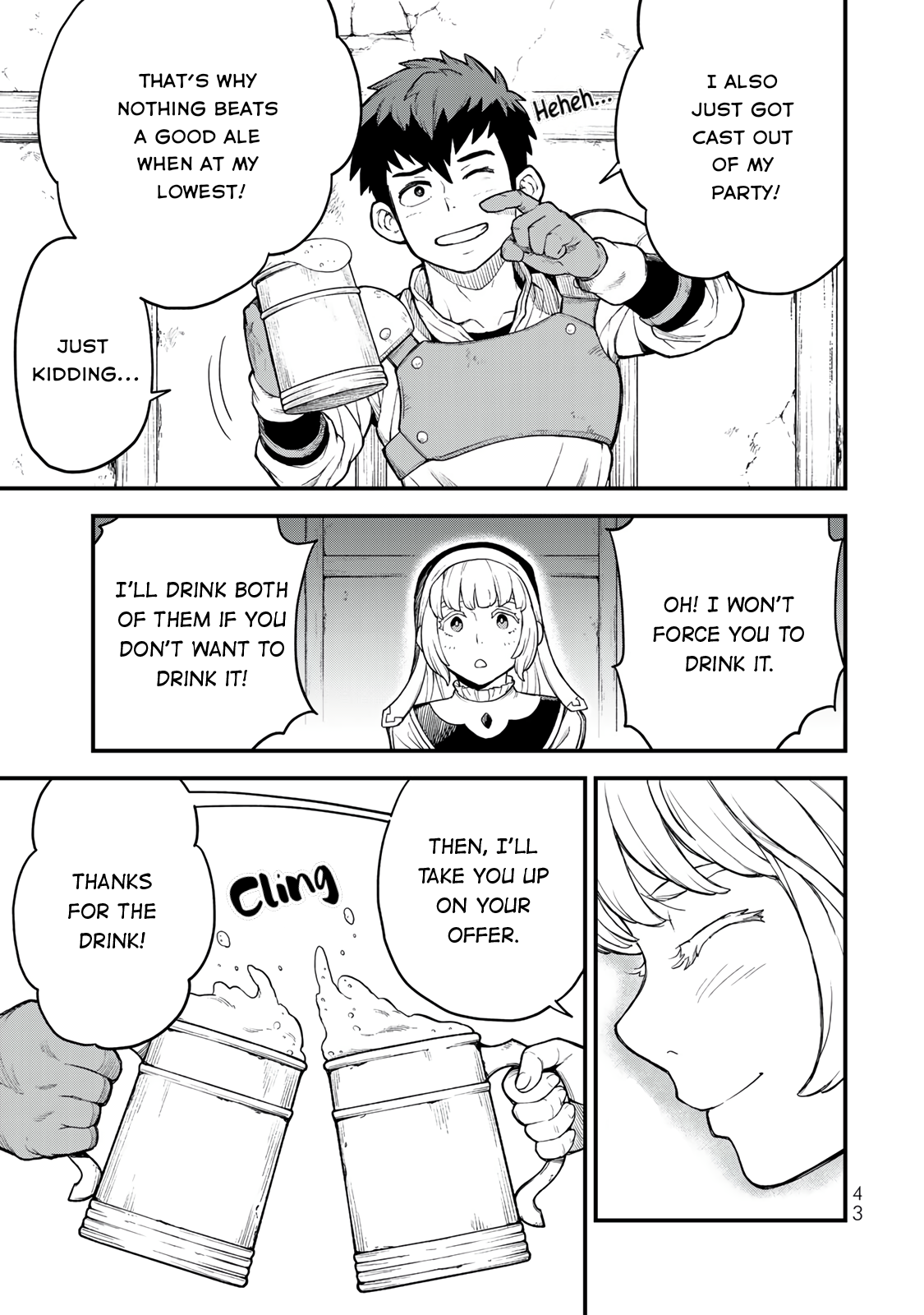 Hazure Skill Level Up no Sei de Party wo Tsuihou Sareta Shounen wa, Level wo Agete Butsuri de Naguru Chapter 1 - Page 43