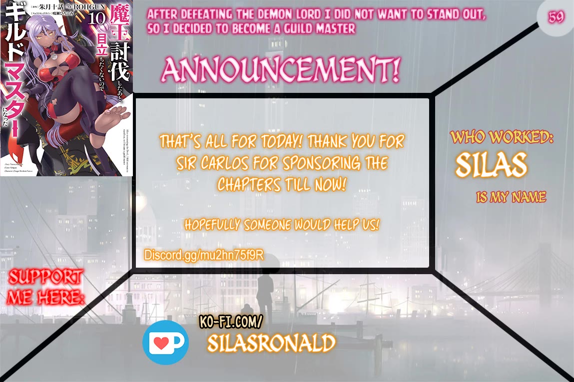 He Didn’t Want to Be the Center of Attention, Hence, After Defeating the Demon Lord, he Became a Guild Master Chapter 59 - Page 1