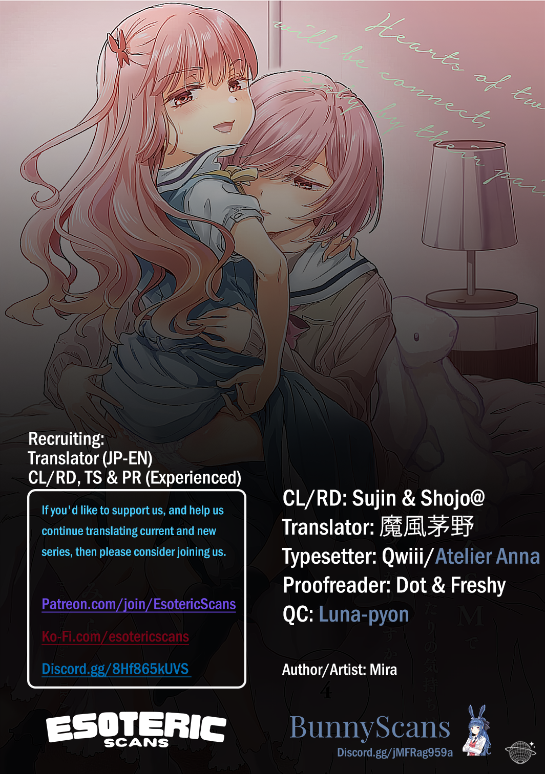 Hearts of Two Girls Will Be Connect, Only by Their Painful Acts Chapter 15 - Page 1