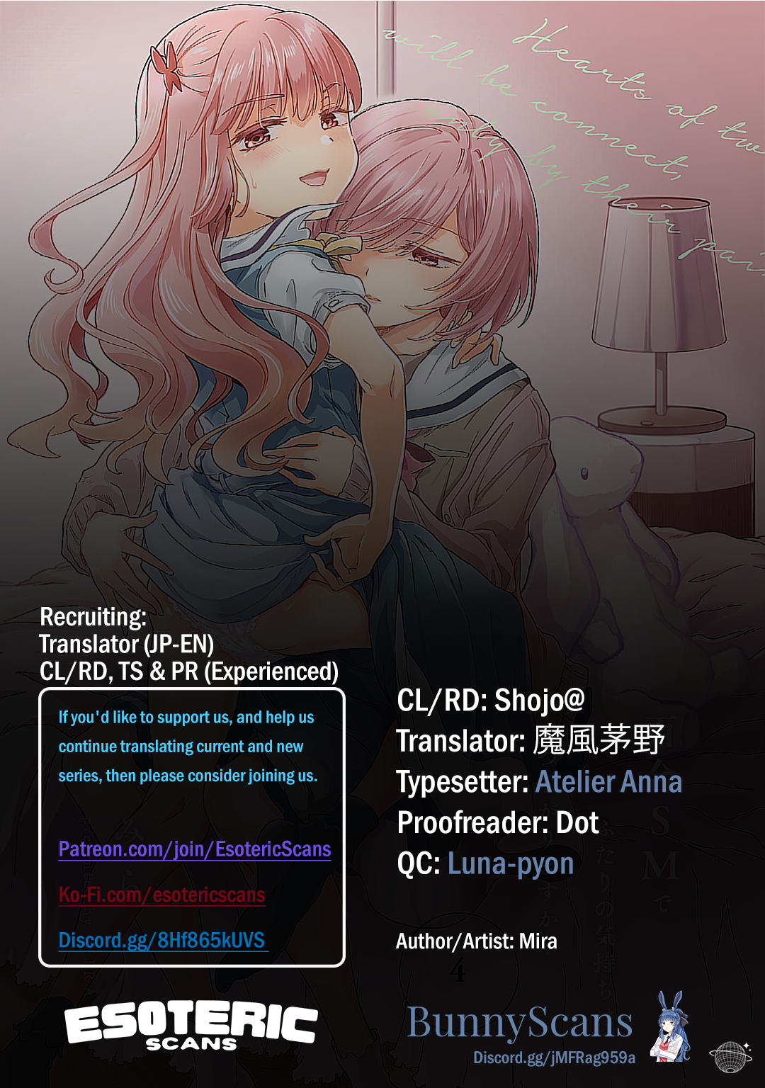 Hearts of Two Girls Will Be Connect, Only by Their Painful Acts Chapter 16.5 - Page 1