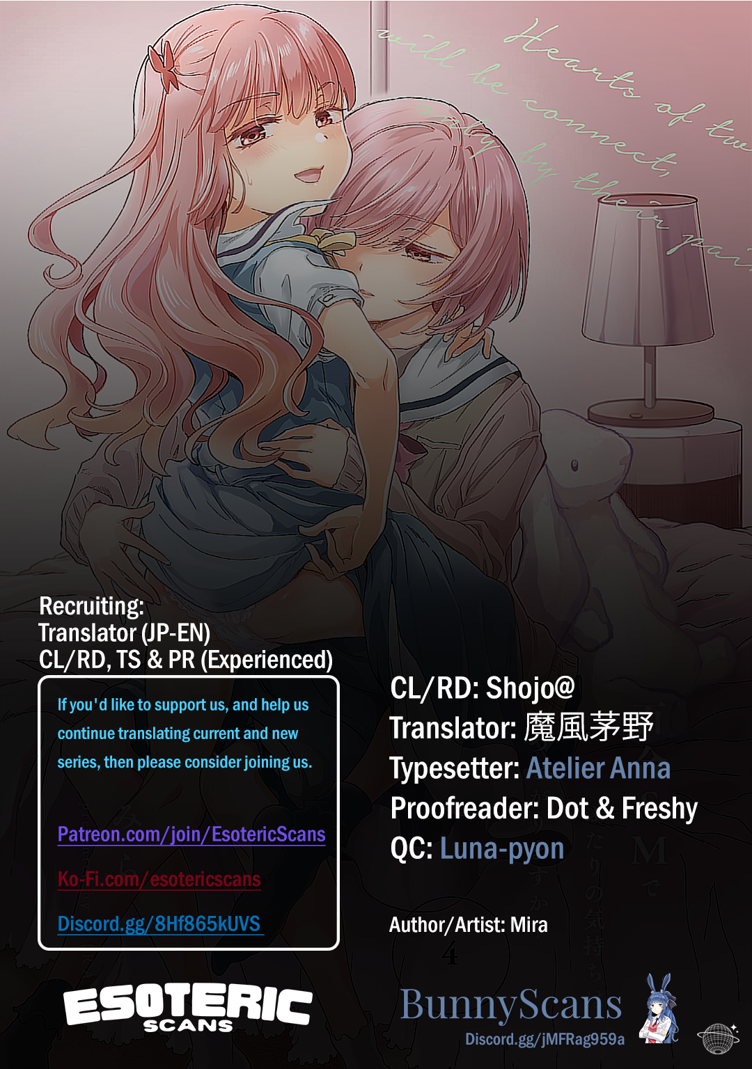 Hearts of Two Girls Will Be Connect, Only by Their Painful Acts Chapter 17 - Page 1