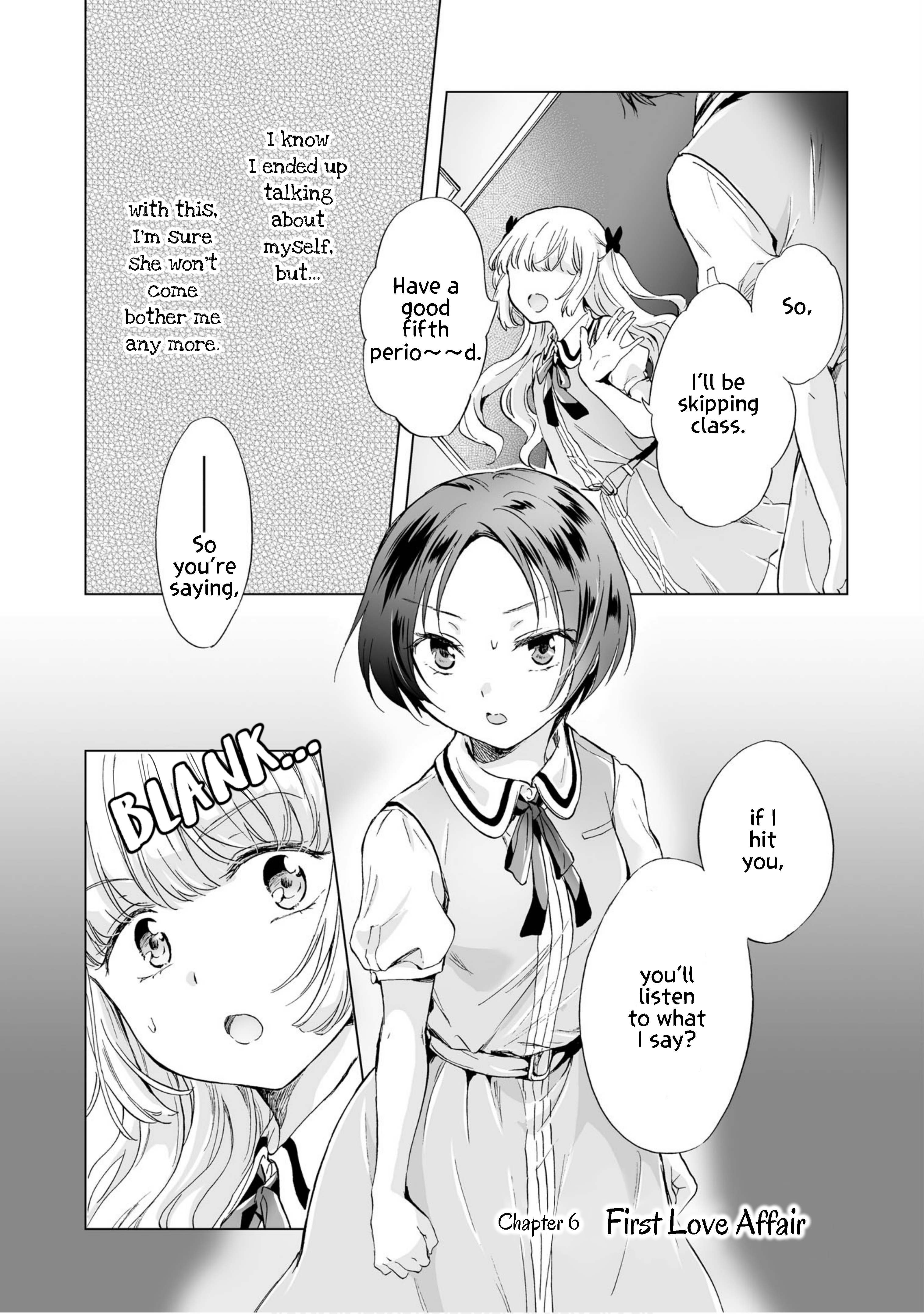Hearts of Two Girls Will Be Connect, Only by Their Painful Acts Chapter 6 - Page 1