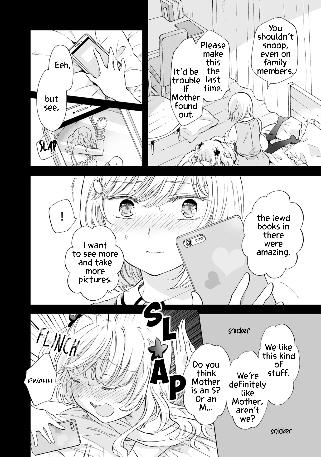 Hearts of Two Girls Will Be Connect, Only by Their Painful Acts Chapter 7 - Page 6