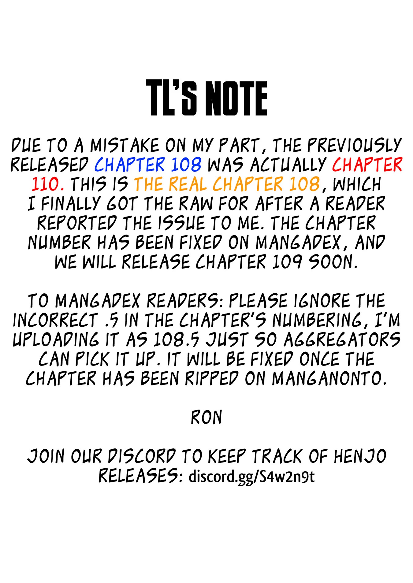 Henjo – Hen na Joshi Kousei Amaguri Senko Chapter 108 - Page 1