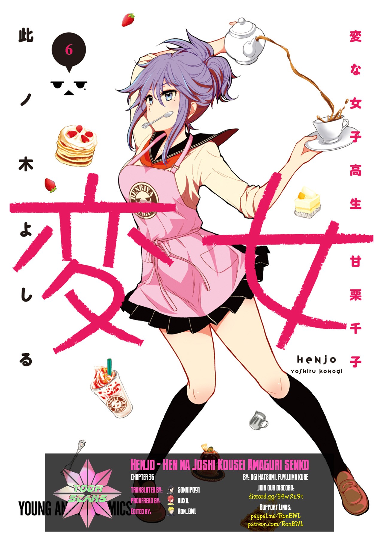 Henjo – Hen na Joshi Kousei Amaguri Senko Chapter 36 - Page 1