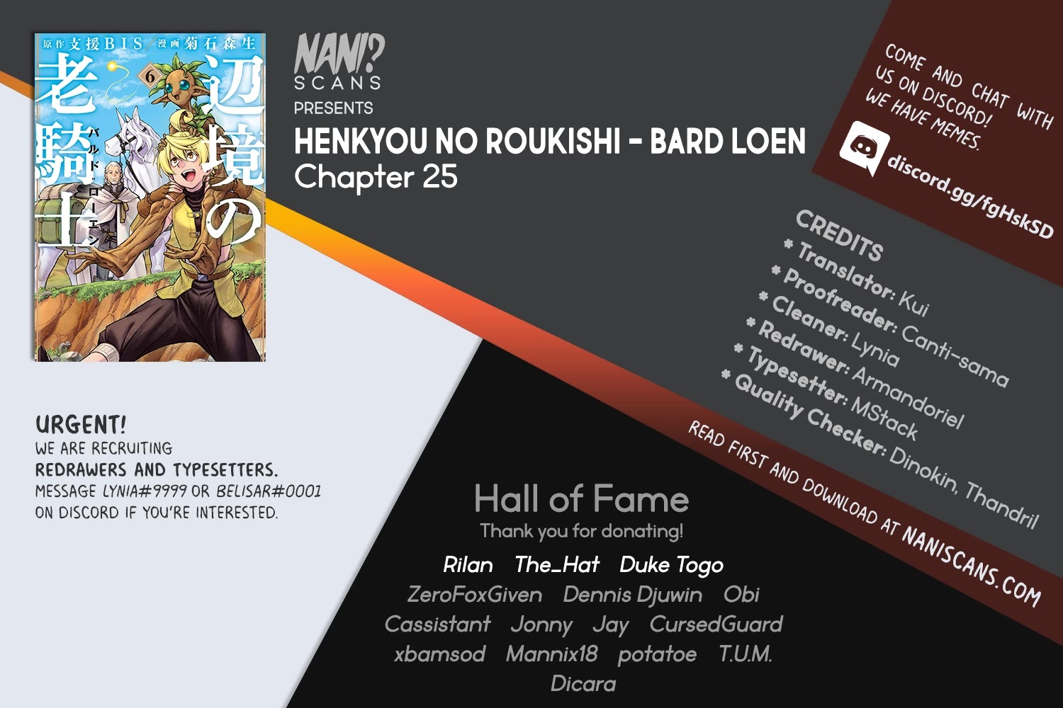Henkyou no Roukishi – Bard Loen Chapter 25 - Page 0