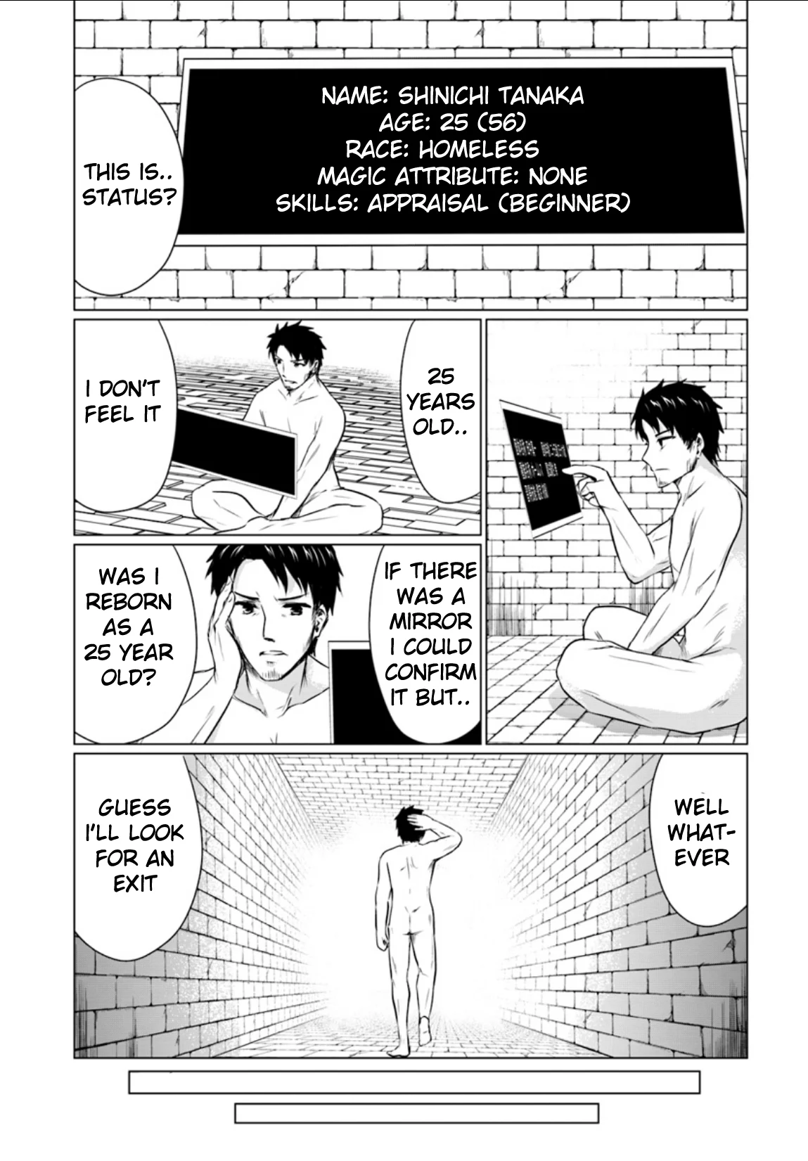 Homeless Tensei: Isekai de Jiyuu Sugiru Jikyuu Jisoku Seikatsu Chapter 1 - Page 12
