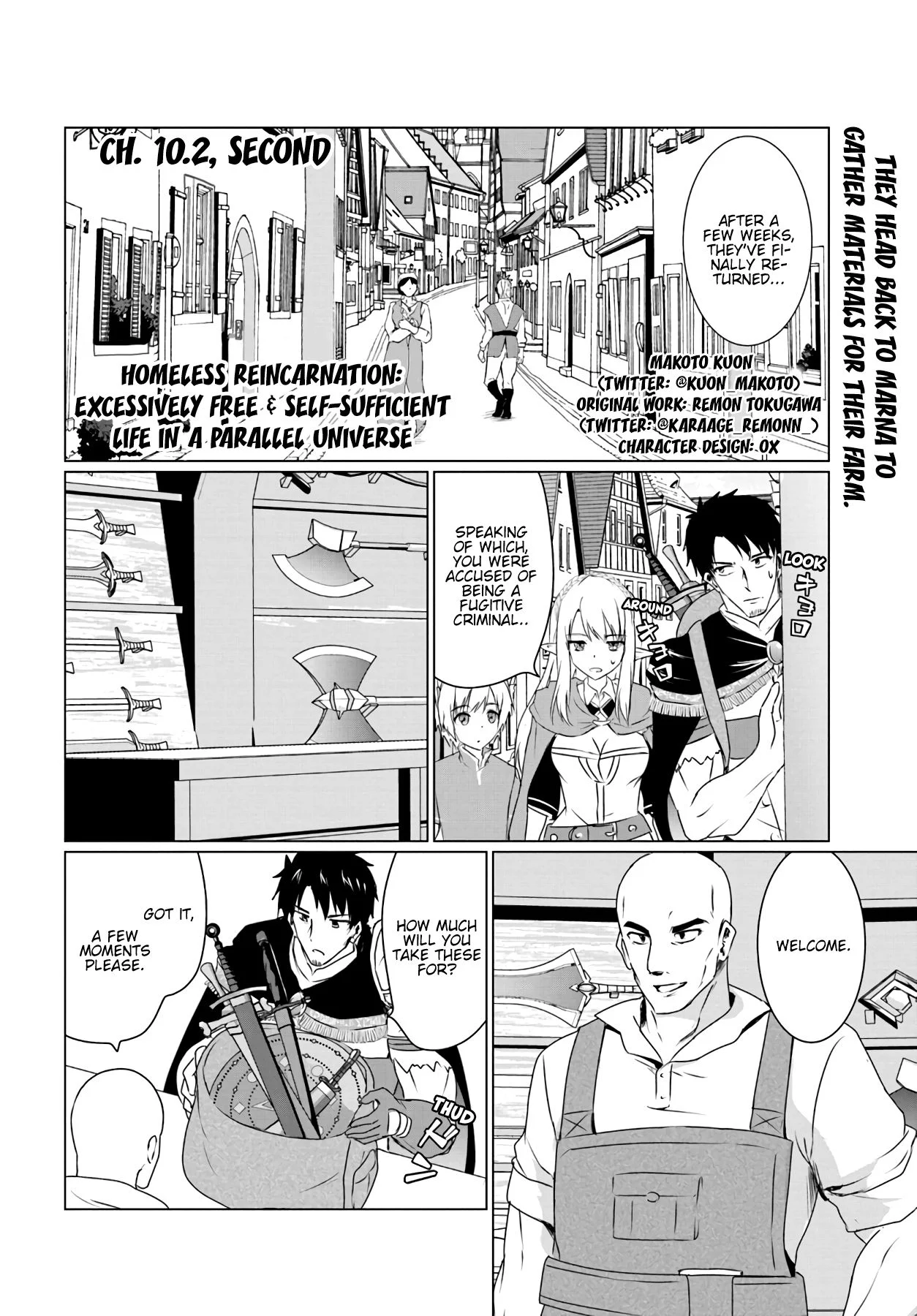 Homeless Tensei: Isekai de Jiyuu Sugiru Jikyuu Jisoku Seikatsu Chapter 10.2 - Page 2