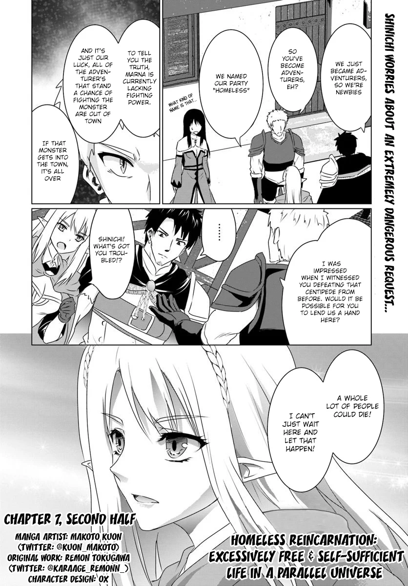 Homeless Tensei: Isekai de Jiyuu Sugiru Jikyuu Jisoku Seikatsu Chapter 7.2 - Page 2