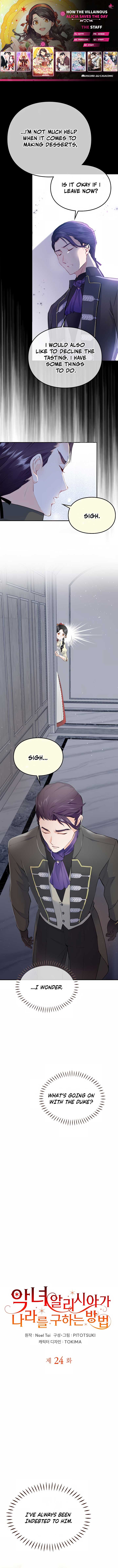 How the Villainous Alicia Saves the Day Chapter 24 - Page 0