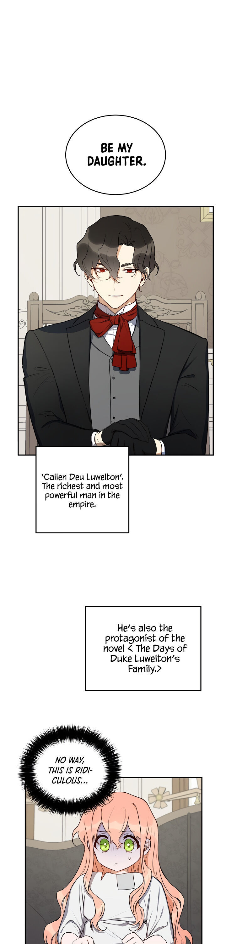 How to Be a Dark Hero’s Daughter Chapter 1 - Page 1