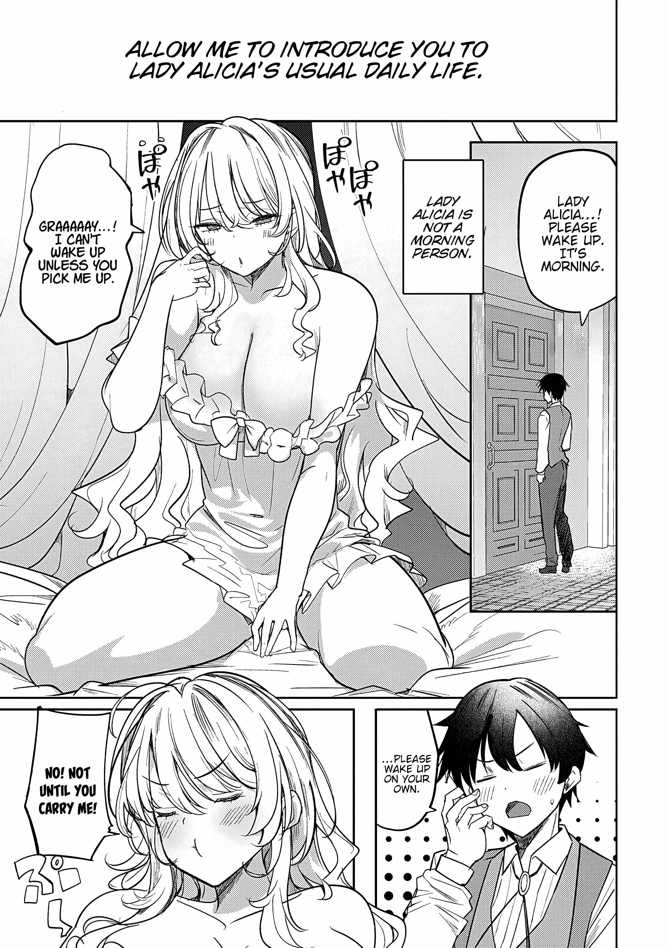 Hyouketsu Reijou-sama wo Follow Shitara, Mechamecha Dekiai Sareteshimatta Ken Chapter 4 - Page 1