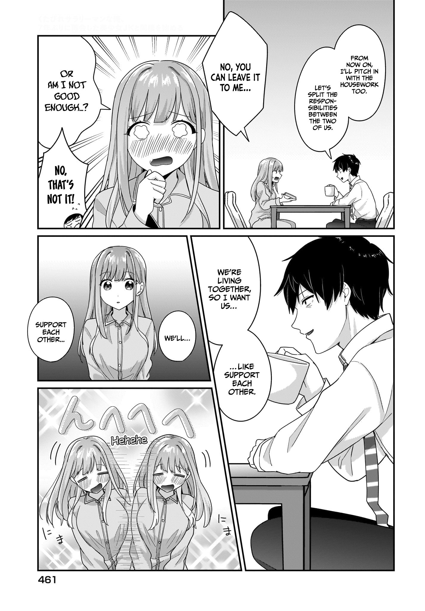 I, a Tired Office Worker, Start Living Together With a Beautiful Highschool Girl Whom I Met Again After 7 Years Chapter 9 - Page 20