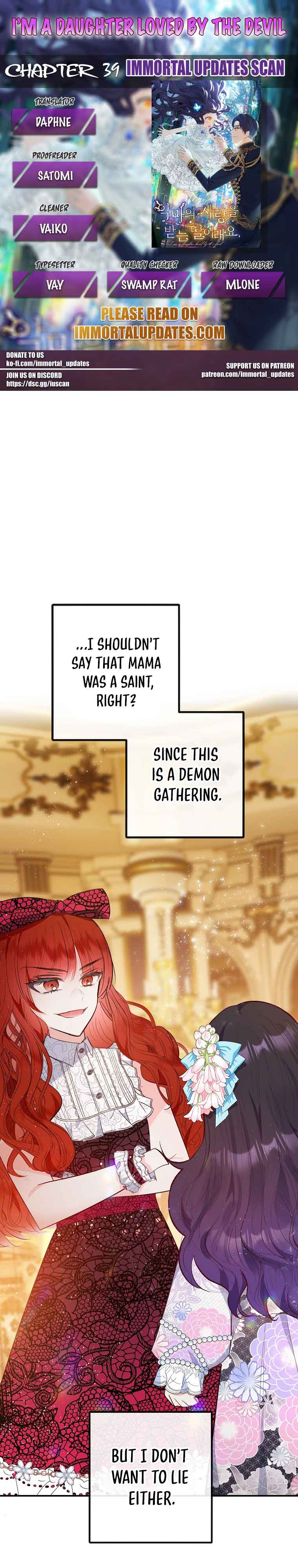 I Am a Daughter Loved by the Devil Chapter 39 - Page 0