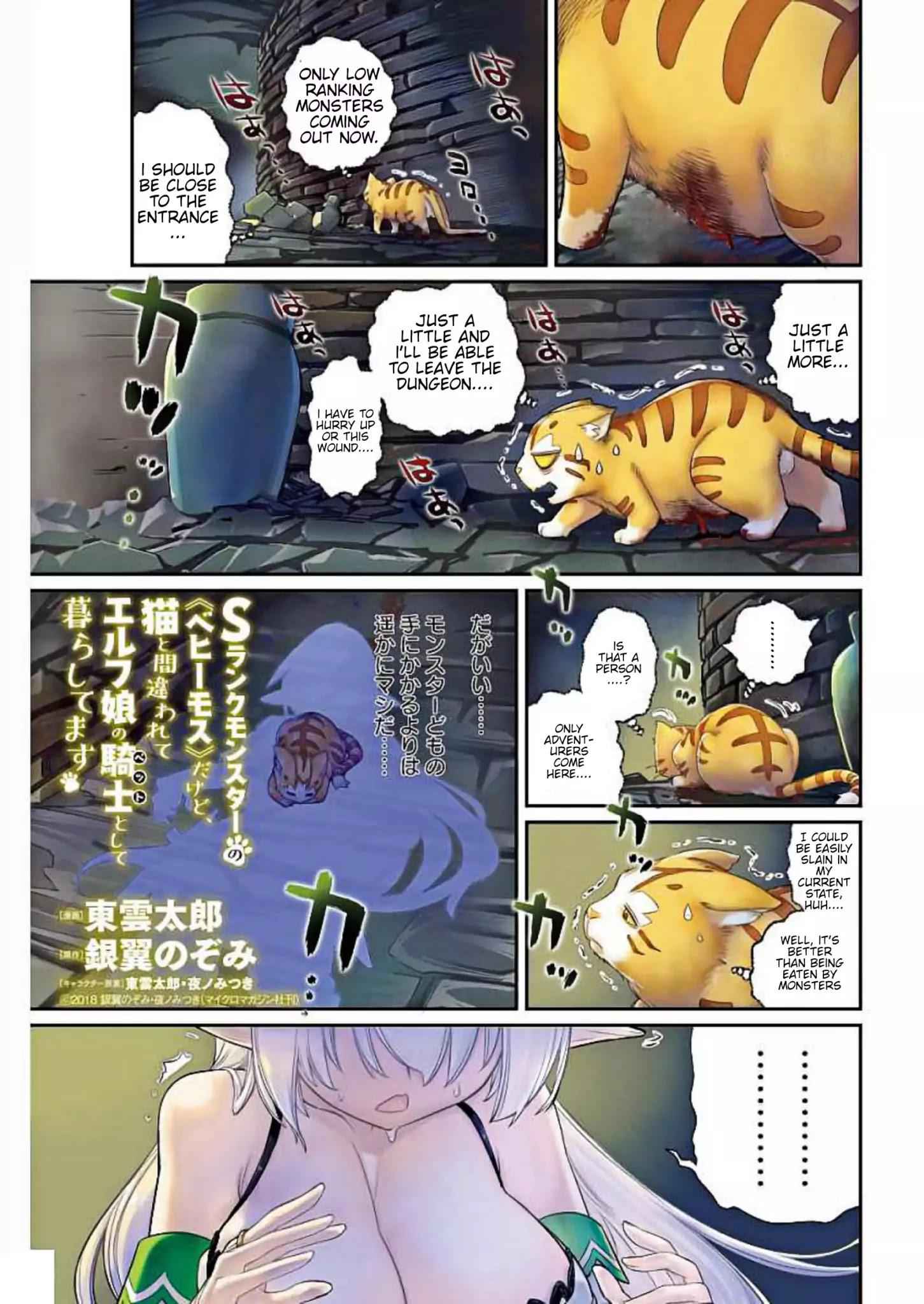 I Am Behemoth of the S Rank Monster but I Am Mistaken as a Cat and I Live as a Pet of Elf Girl Chapter 1 - Page 1