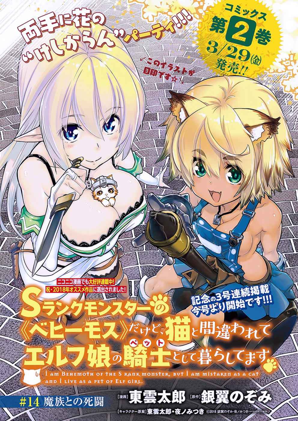 I Am Behemoth of the S Rank Monster but I Am Mistaken as a Cat and I Live as a Pet of Elf Girl Chapter 14 - Page 1