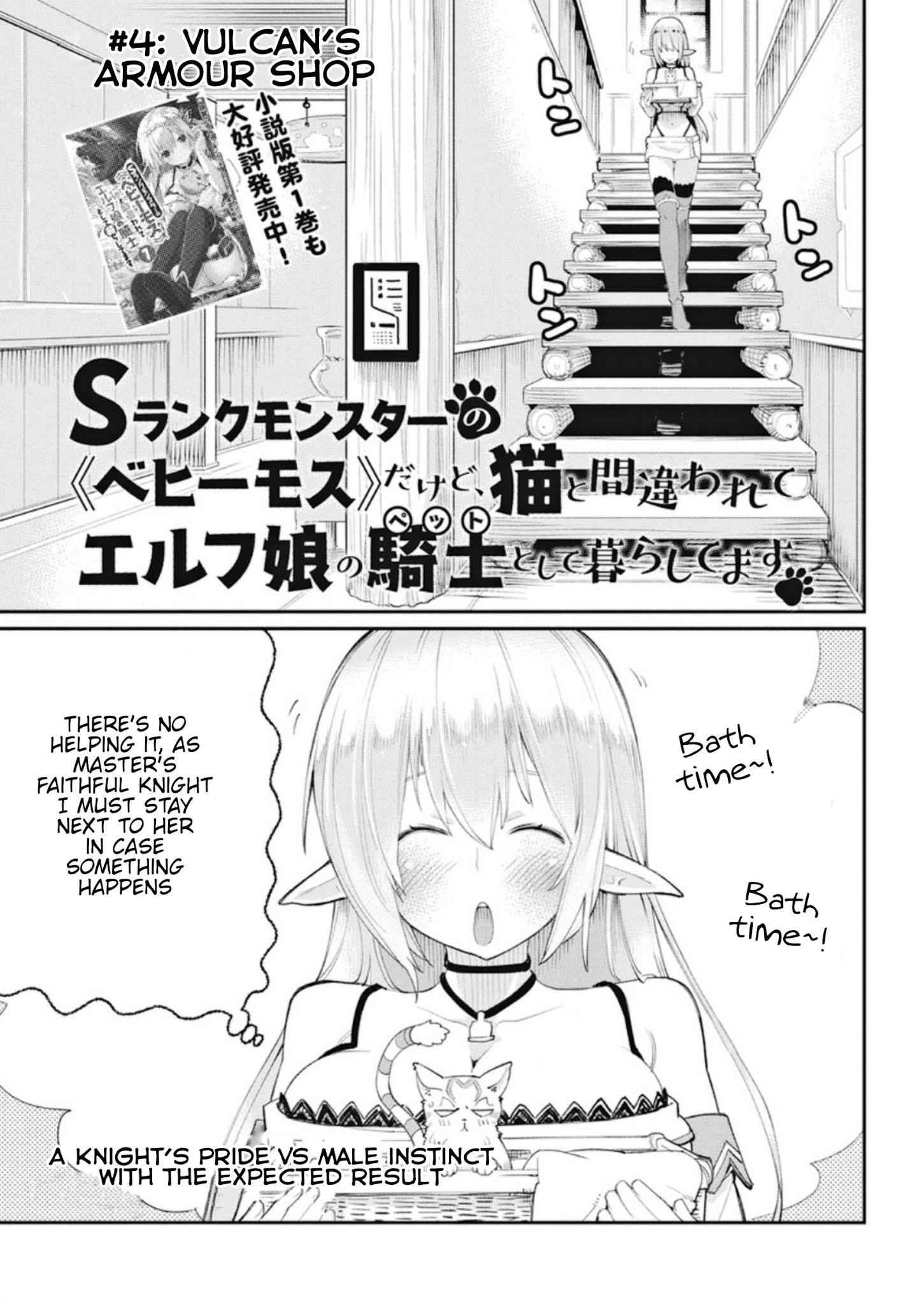 I Am Behemoth of the S Rank Monster but I Am Mistaken as a Cat and I Live as a Pet of Elf Girl Chapter 4 - Page 1