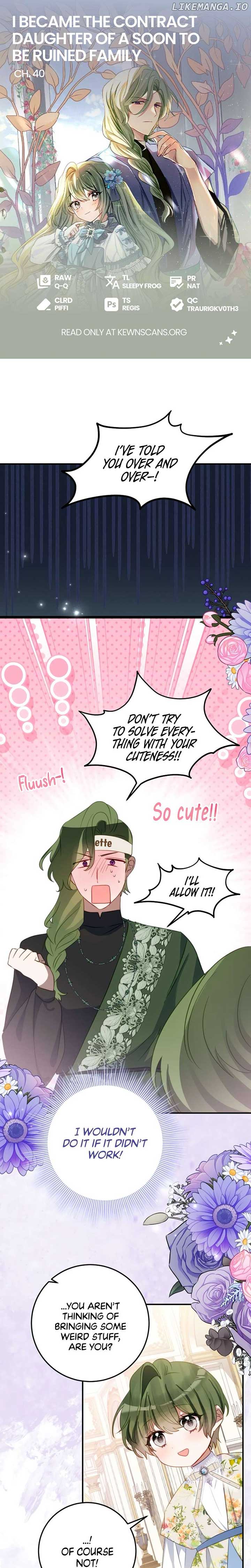 I Became the Contract Daughter of the Soon-to-be-Ruined Family Chapter 40 - Page 0